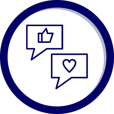 Konuş. Web simgesi basit tasarım