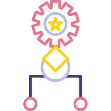 Dişliler. Web simgesi basit tasarım