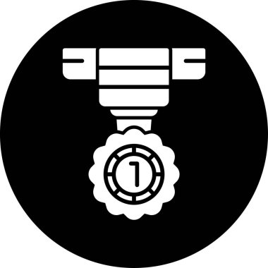 Bir polis simgesinin vektör illüstrasyonu