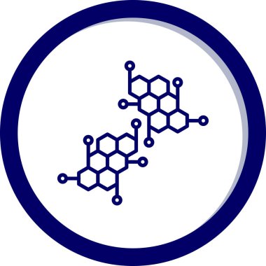 Molekül simgesi vektör illüstrasyonu