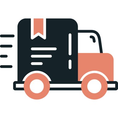 Kamyon. Web simgesi basit illüstrasyon