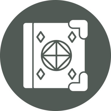 Bir kitap simgesinin vektör illüstrasyonu