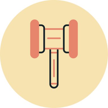 Çekiç ağı simgesi, vektör illüstrasyonu