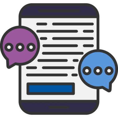 Mobil sohbet. Basit tasarım