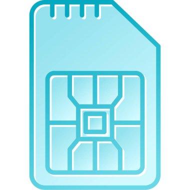 Hafıza kartı simgesi. Web için hafıza kartı vektör simgesinin özet çizimi