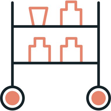 Teslimat. Web simgesi basit illüstrasyon