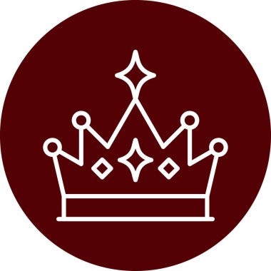 taç simgesi vektör illüstrasyonu