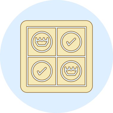 Bir simgenin vektör illüstrasyonu