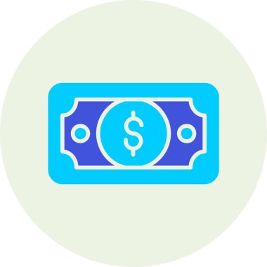 Para için. Web simgesi basit illüstrasyon