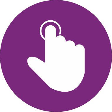 İşaretçiyle el. Web simgesi basit illüstrasyon