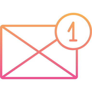 Posta simgesinin vektör illüstrasyonu