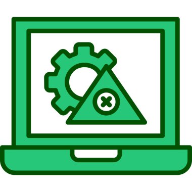 teçhizatlı dizüstü bilgisayar ve dizüstü bilgisayar vektör çizimi