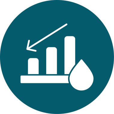 İş grafiği simgesinin vektör illüstrasyonu