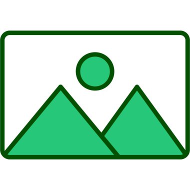 fotoğraf resim ikonu vektör illüstrasyonu