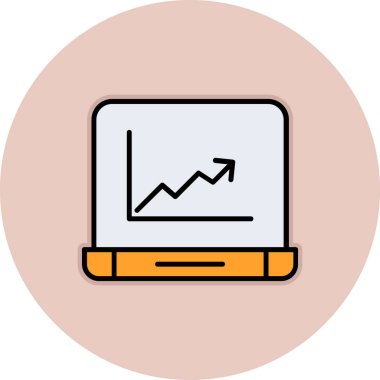 Grafik vektör simgesi modern basit vektör illüstrasyonu