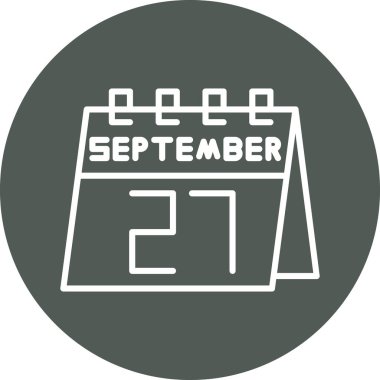 Takvim simgesinin vektör illüstrasyonu