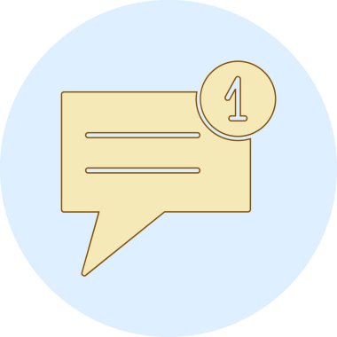 konuşma kabarcıklar simge vektör çizim