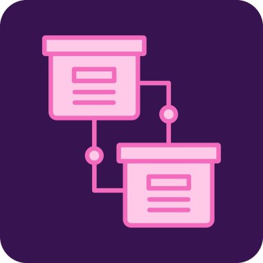 Sunucu. Web simgesi basit illüstrasyon