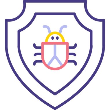 Virüs. Web simgesi basit illüstrasyon