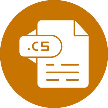 Dosya biçim simgesinin vektör illüstrasyonu