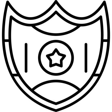 Madalya. Web simgesi basit illüstrasyon