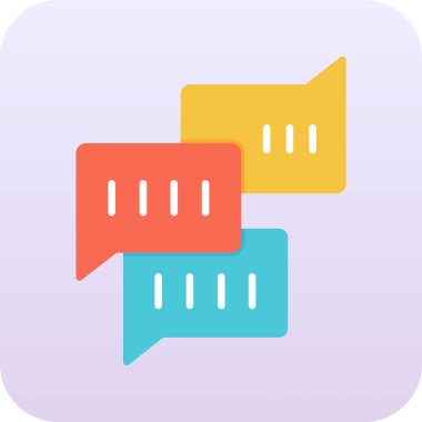 Konuş. Web simgesi basit illüstrasyon