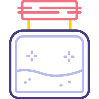 havlu ikonu vektör illüstrasyonu