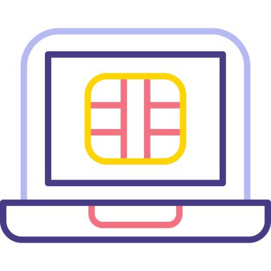 bilgisayar klavyesi web simgesi vektör çizimi