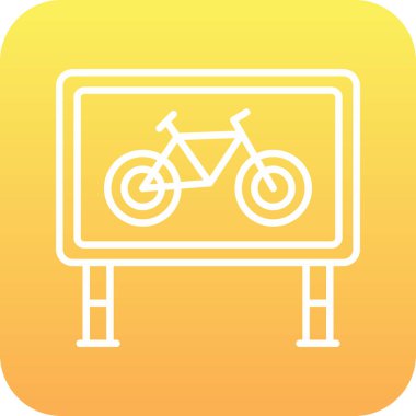 bisiklet ikonu vektör illüstrasyonu