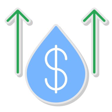 Dolar. Web simgesi basit tasarım