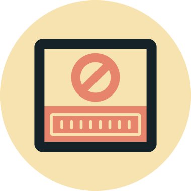 Bir dizüstü bilgisayar simgesinin vektör illüstrasyonu