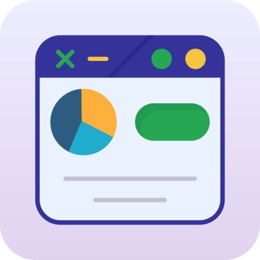 iş grafiği vektör simgesi