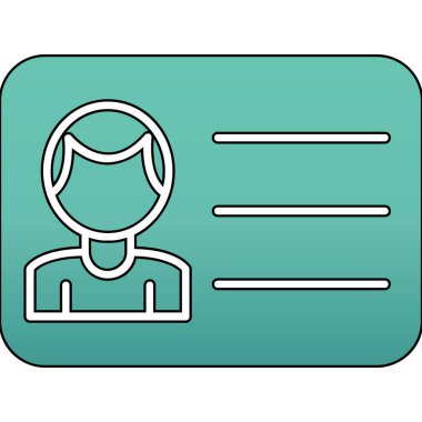 Bir insan simgesinin vektör illüstrasyonu