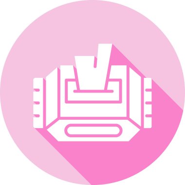 Bir robot simgesinin vektör illüstrasyonu