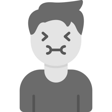 izole edilmiş avatar çizgi film ifadesi