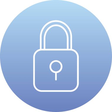 kilit ağ simgesi, basit vektör tasarımı