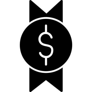 Dolar. Web simgesi basit illüstrasyon