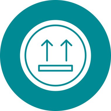 Benzersiz yön vektör çizgisi simgesi