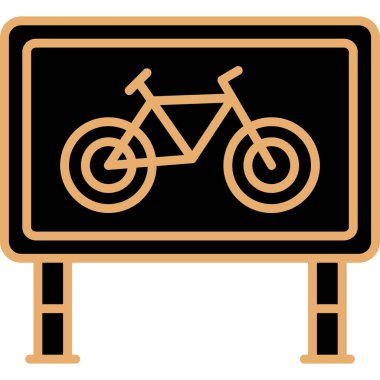 Bisiklet. Web simgesi basit illüstrasyon