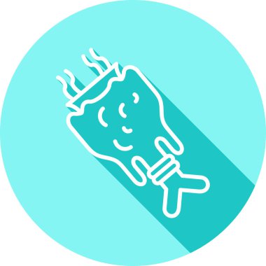 dondurma ikonu vektör illüstrasyonu