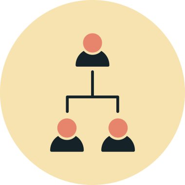 İlişki web simgesi, vektör illüstrasyonu