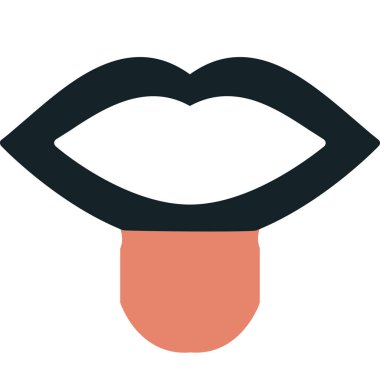 Düz stil güzellik makyaj ikonu