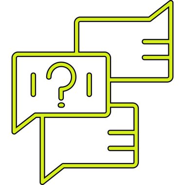 Soru işareti vektör illüstrasyonu