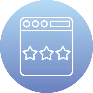 derecelendirme vektörü renk simgesi