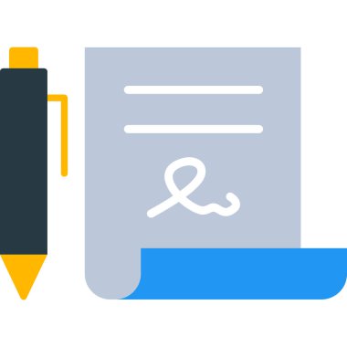 Web ve mobil uygulaması tasarım, belge logo kavramı için beyaz arka plan üzerinde izole belge simge vektör