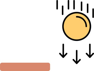 Hava durumu ikonu. vektör illüstrasyonu