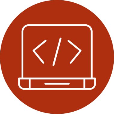 Simge vektör illüstrasyonu programlanıyor