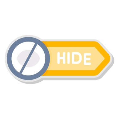 Kapalı bir kalkanın çizgi film çıkartması.