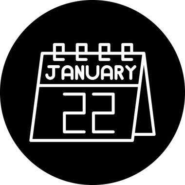 Takvim simgesi vektör illüstrasyonu