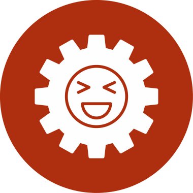 Mutlu yüz simgesi, vektör çizimi